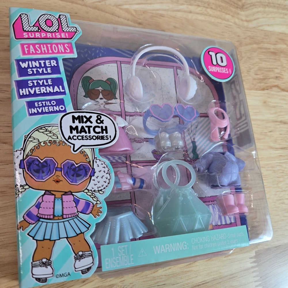 LOL Surprise Fashions Winter Style 10 Surprises Mix Match Accessories Set NEW